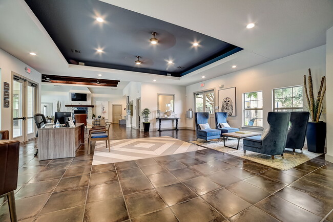 Resident lounge with starbucks coffee - Azul Apartment Homes