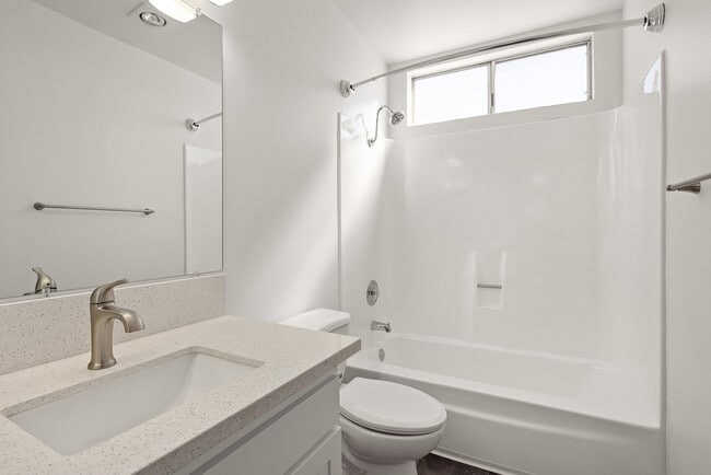 Bright and thoughtfully-designed bathrooms made for daily ease.