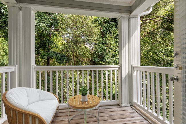 Enjoy morning coffee or sunset views outside.
