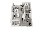 Two Bedroom Two Bath (922 SF)
