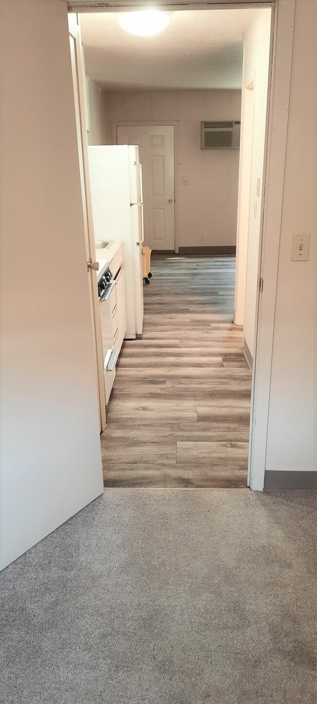 1-bed unit, view from bedroom - Saracen Courts