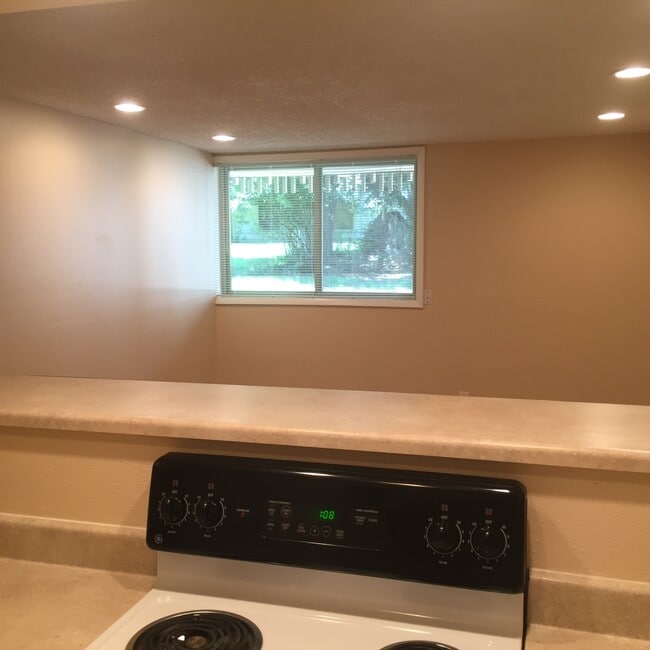 Looking out from the kitchen