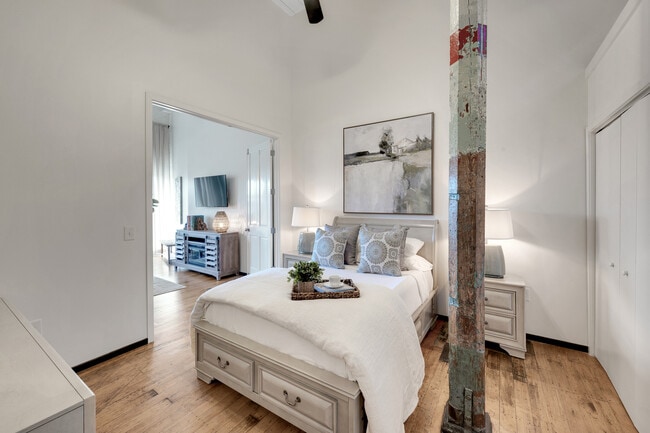 Modelo - Vista del dormitorio desde la entrada