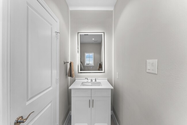 Phase II | Downstairs Half Bathroom with LED Backlight Mirror (Plan 4201)