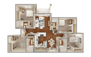 University Trails College Station 4x4L Premium Floor Plan