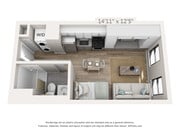 Studio - 321 SF