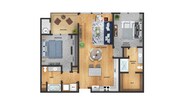 2 habitaciones, 1.053 m²