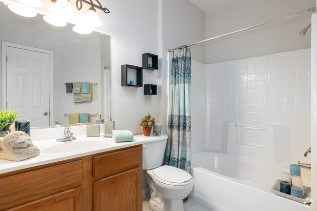 1BR, 1BA - 866SF - Venetians - Bathroom
