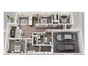 3 bed 2 bath 1437 sqft