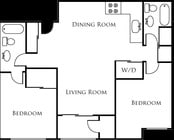 2BR/2BA