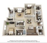 2 Bedroom | 2 Bath | 1203 SF