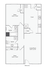 2 BR x 1.5 BA with Washer/Dryer