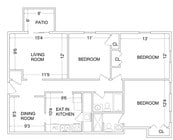 3BR/2BA