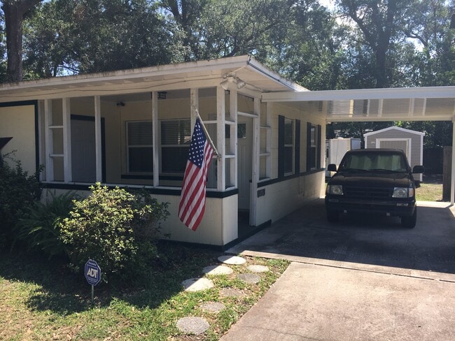 Front patio and Carport