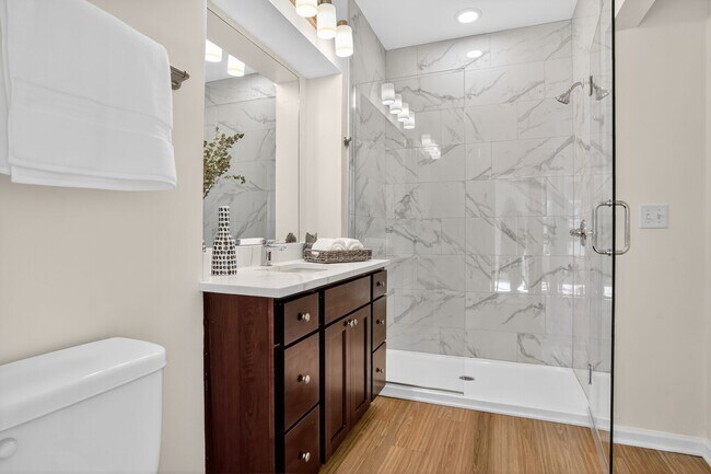 Refined Bathroom | Luxury Spa Shower & Generous Storage