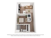 605 SF Studio Apartment
