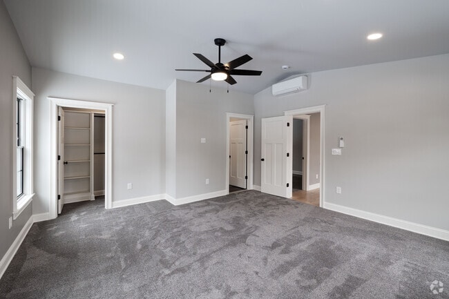 2BR, 2BA - 1,055SF - Primary Bedroom - Forest Lane Apartments