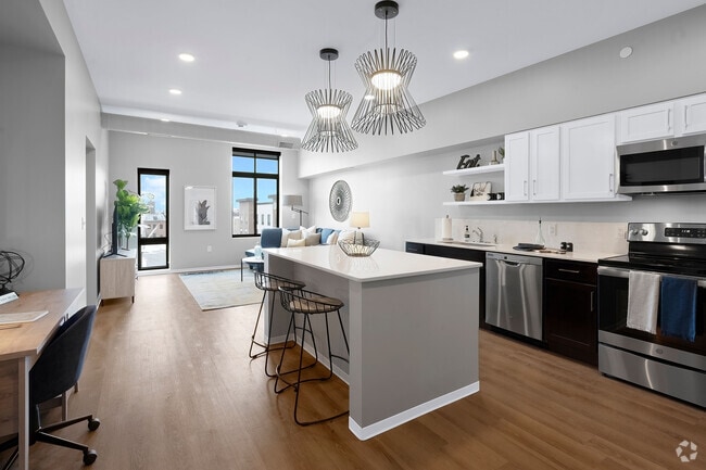 Furnished Kitchen in a One Bedroom Unit - North Side Yard Rental