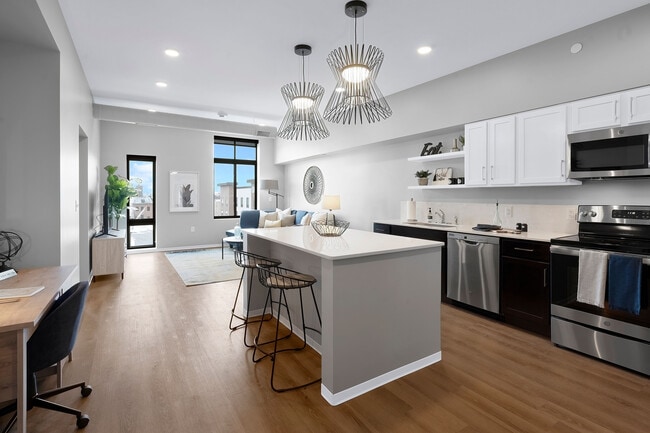 Furnished Kitchen in a One Bedroom Unit - North Side Yard Apartments
