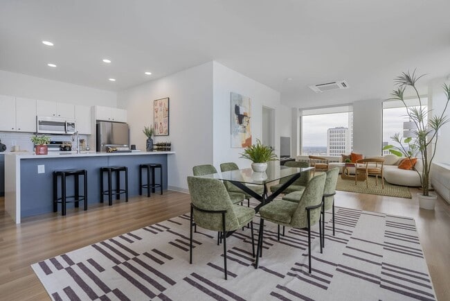 Kitchen, Dining, and Living Room