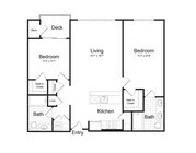 2-Bedroom 2-Bathroom | 1,140 sqft