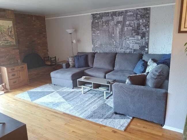 Living Room and Fireplace - 1350 Josephine St Unit 509