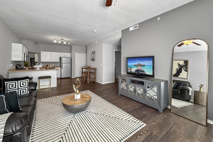 Open Concept Living Room and Kitchen