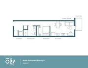 Studio Convertible Balcony A