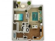 The Meadowview One Bedroom Floor Plan