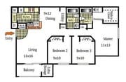 3BR/2BA