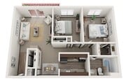 Two Bedroom, One Bathroom | Ridge View Apartments | Apartments in Saint Francis, WI