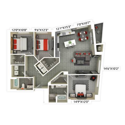 Floor Plan - D2-01