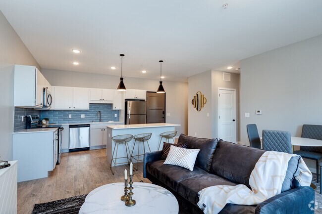 1BR, 1BA - 805SF Living Room