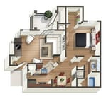 A3_1Bed_1Bath_670 sq ft