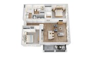 2 Bed 2 Bath (A)