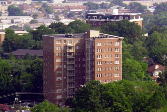 Looking north from atop Red Mountain - Claridge Manor Apartments