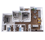 Three Bedroom Two Bathroom Apartment in Fredericksburg, TX