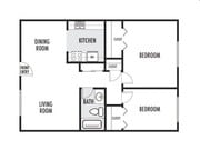 2BR/1BA