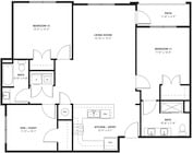 The Walnut Floor Plan | Three Bedrooms and Two Bathrooms