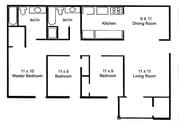 3BR/2BA