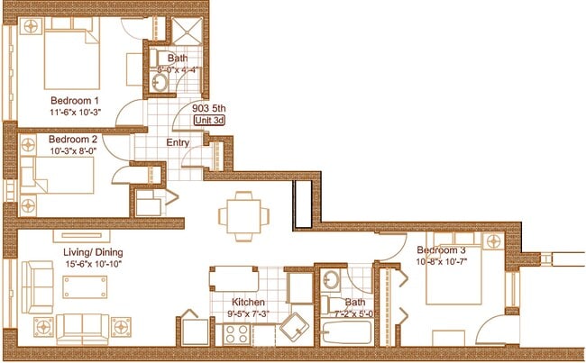 Building Photo - Lillie Plaza 903 Unit 3D