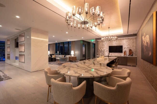 28th Floor club lounge perfect for entertaining or relaxing.