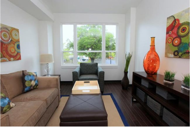 Área común de dos dormitorios - Continuum Apartments