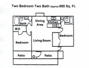 2 bedroom floorplan