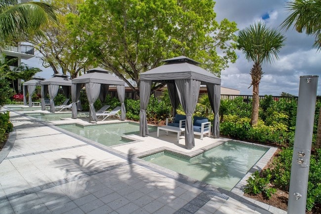 Cabañas con fuentes de agua