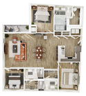 C4 floor plan The Seventeen Hundred on East