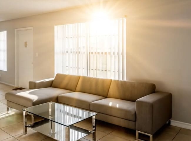 Bright living room are