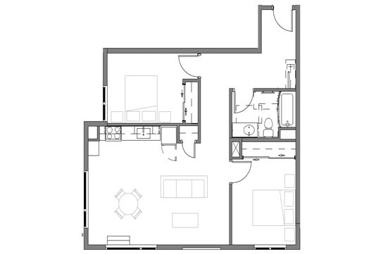 2 BEDROOM - Orchards of 82nd