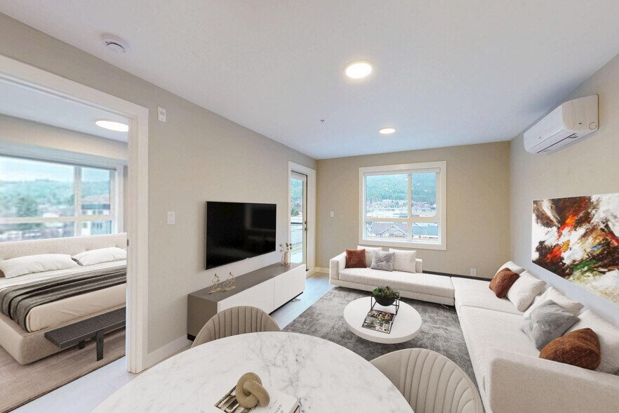 Unit #425 Living Room & Balcony Door