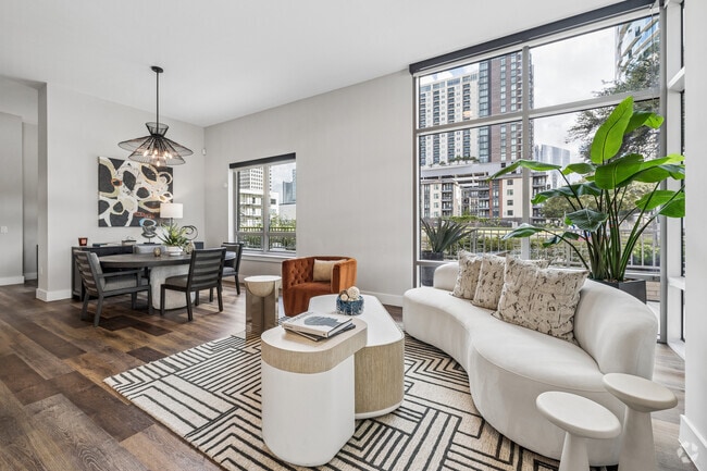 B3 2BR, 2.5BA - 1,628SF - Living Room